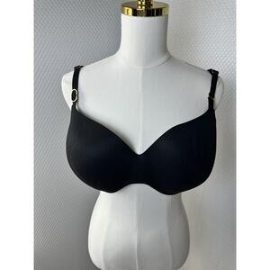 Victoria Secret Incredible Lined Demi UNDERWire Black Bra 40D Padded